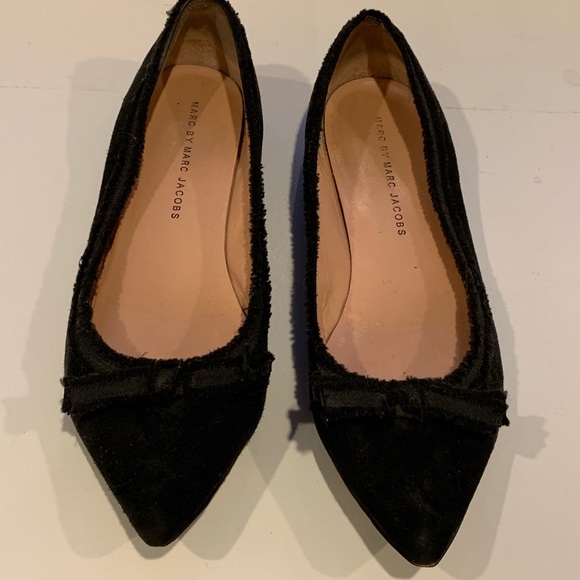 Marc By Marc Jacobs Shoes - Marc Jacobs black suede flats with bow Marc By Marc Jacobs Shoes - Marc Jacobs black suede flats with bow